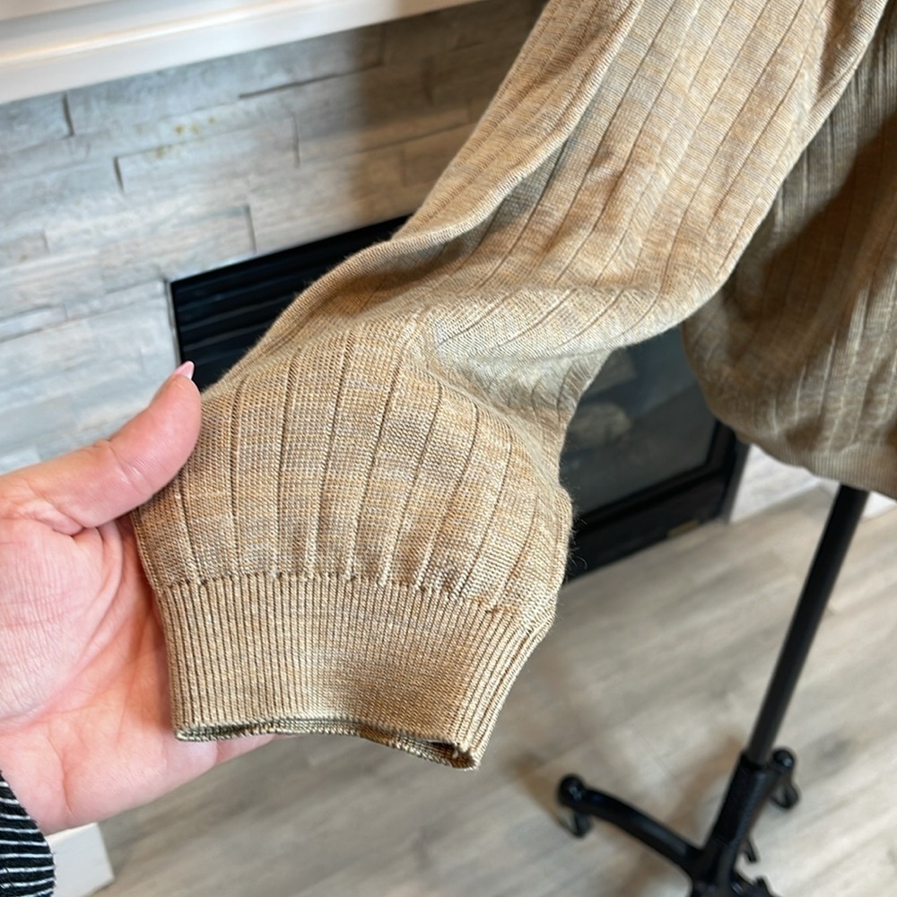Pronto Uomo Beige Knitwear Sweater Size XL - Picture 6 of 8
